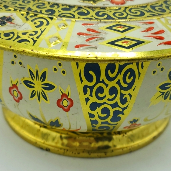 Vintage Crown Derby metal tin - Picture 7 of 8